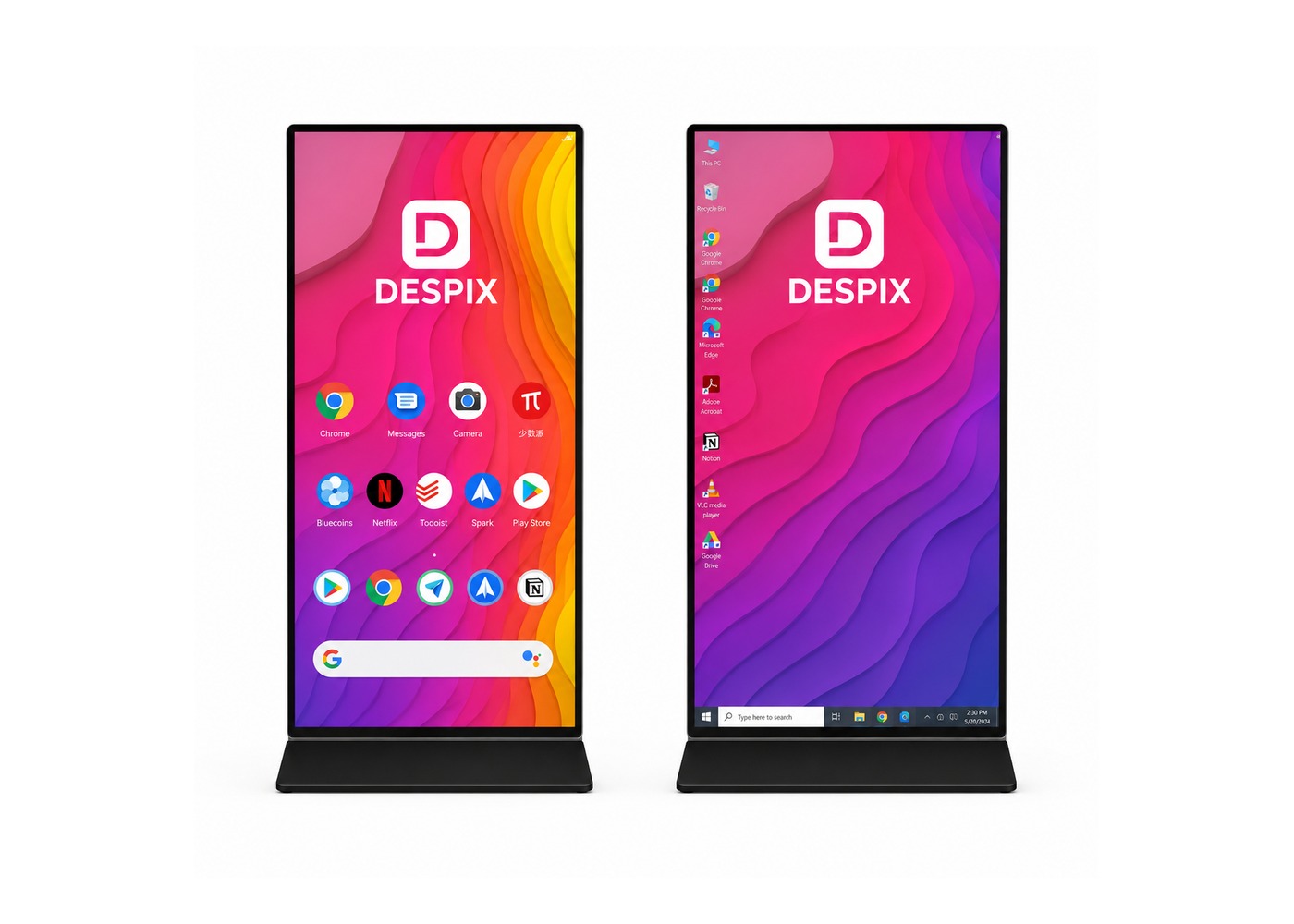 Pantalla de Piso 89” Táctil